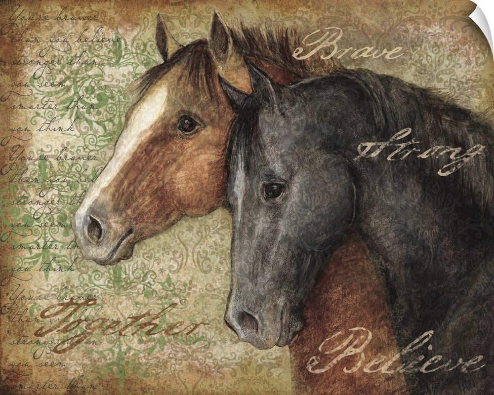 Striking horse painting captures the grace and beauty of this majestic animal.