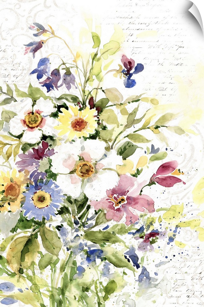 A loosely exquisite watercolor captures the beauty of nature