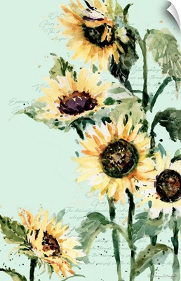 Watercolor Sunflowers