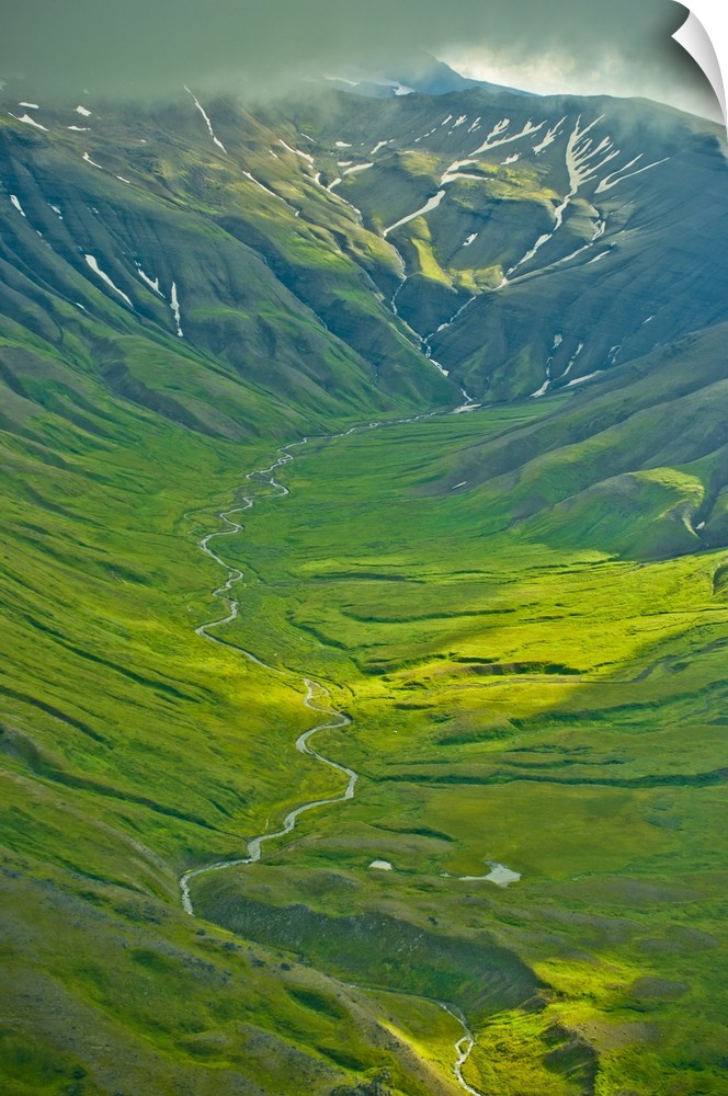 Pacific Northwest, Alaska, above Katmai National Park.