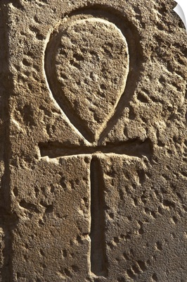 Ankh or key of life, First courtyard of Ramses II, Egypt, Luxor Temple