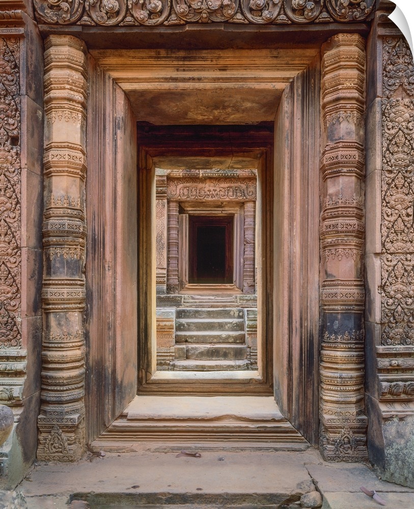 Asia, Cambodia, Angkor Wat Entryway.