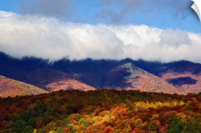 Autumn view of Appalachian Mountains, North Carolina