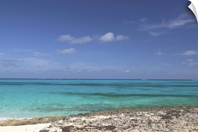 Bahamas, Abacos, Loyalist Cays, Man O'War Cay, Town View of the Atlantic Ocean