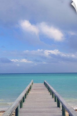 Bahamas, Grand Bahama Island, Eastern Side, Barbary Beach, Pier View
