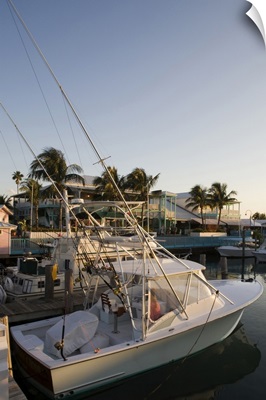 Bahamas, Grand Bahama Island, Freeport, power boats at marina near Our Lucaya Resort