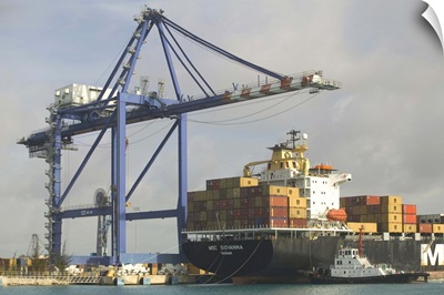 Bahamas, Grand Bahama Island, Port of Freeport, Container Cargo Port Area