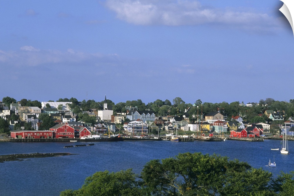 Beautiful village and harbour of Lunenburg Nova Scotia Canada