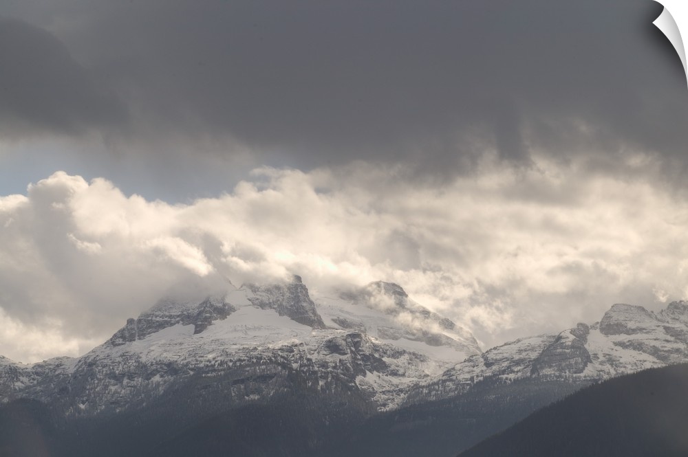 British Columbia, Revelstoke Area, Mountain Snow and Fog, Glacier National Park
