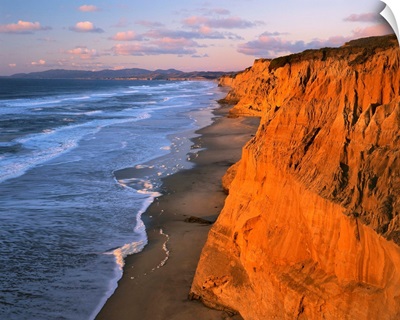California, Cliffs at Pescadero State Beach