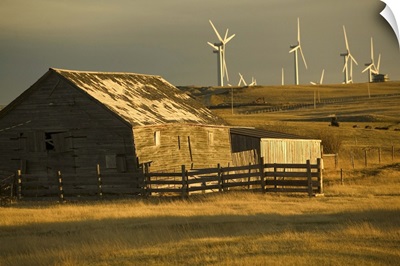 Canada, Alberta, Crowsnest Pass Area, Cowley Ridge Wind Farm