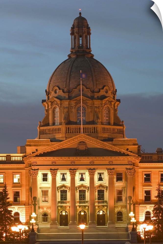 Canada, Alberta, Edmonton, Alberta Provincial Legislature Dawn