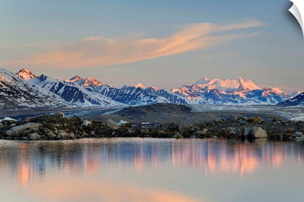 Canada, British Columbia, Alsek River Valley. View of Alsek Lake and Alsek Glacier. Credit as: Don Paulson / Jaynes Galler...