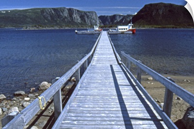 Canada, Newfoundland, entry to Park via Western Brook Pond