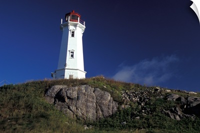 Canada, Nova Scotia, Cape Breton, Louisbourg lighthouse