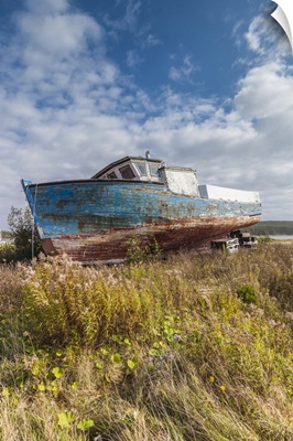 Canada, Nova Scotia, Marie Joseph, Wrecked Wooden Fishing Boat