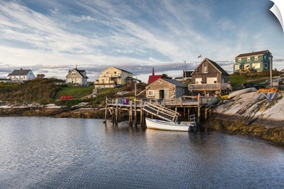 Canada, Nova Scotia, Peggy's Cove, Fishing Village On The Atlantic Coast