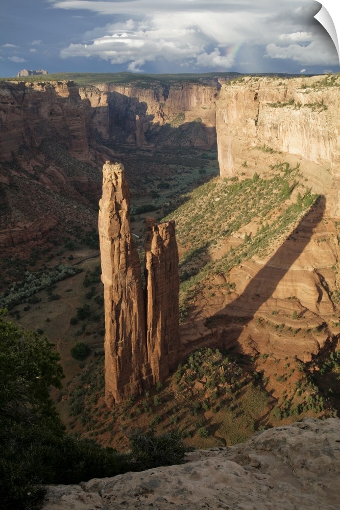 Canyon de Chelly, Arizona, United States.  Navajo Nation. Spider rock formation.