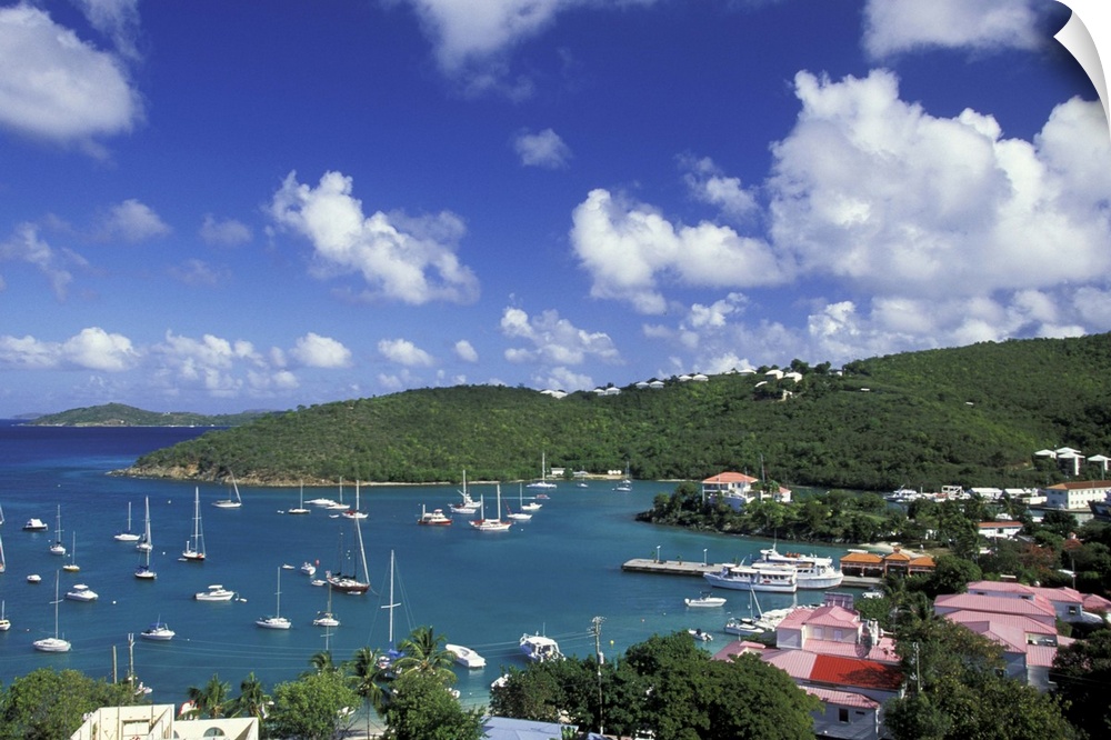 Caribbean, US Virgin Islands, St. John, Cruz Bay.