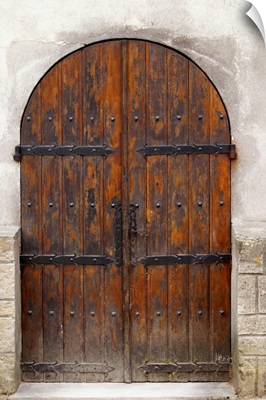 Chateau De Nouvelles, Fitou, Languedoc, A Door, France