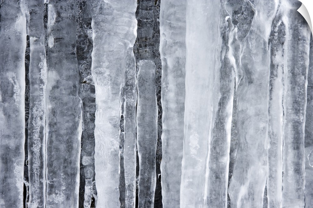 Detail of hanging icicles.
