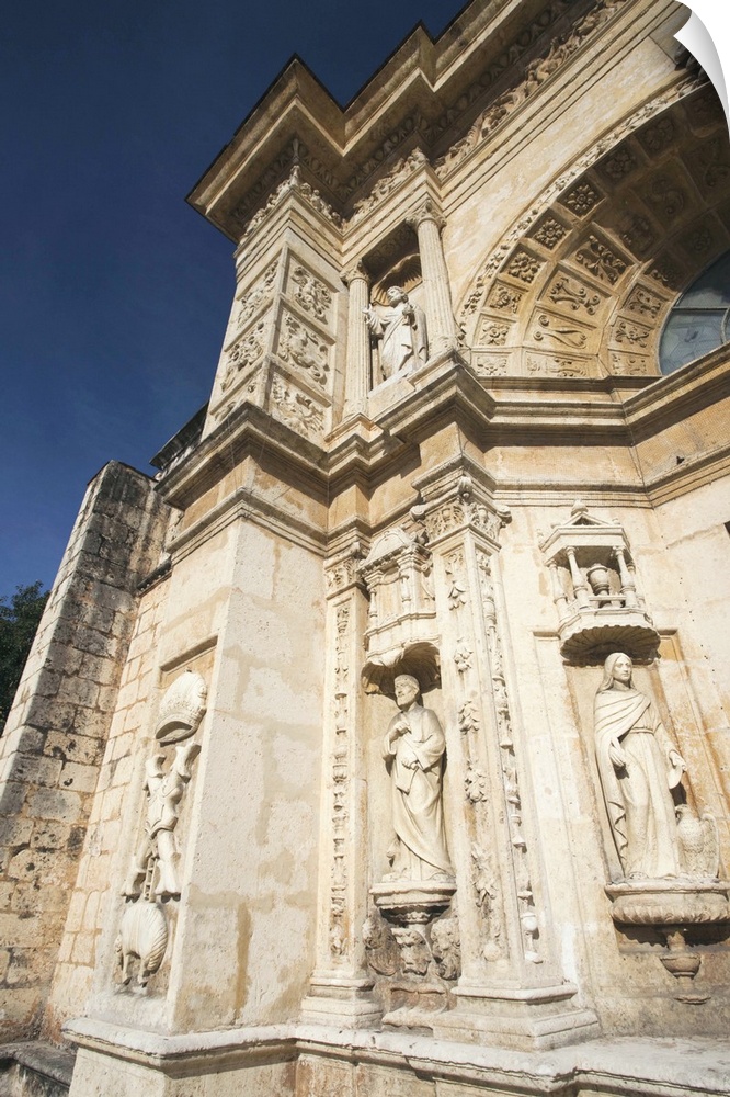 Dominican Republic, Santo Domingo, Zona Colonial, Catedral Primada de America cathedral, b. 1514, exterior