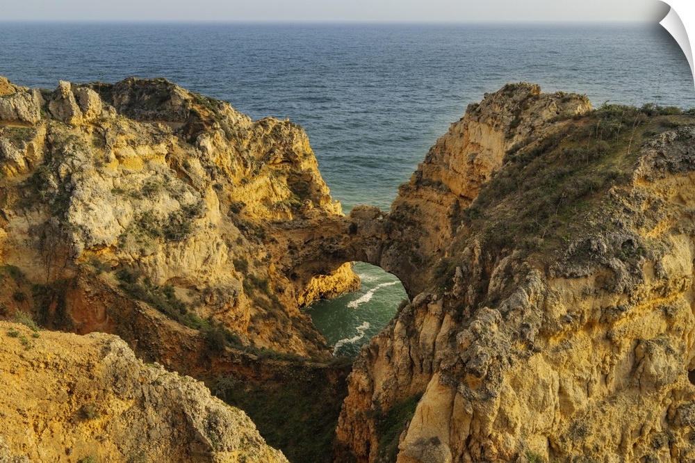 Dramatic Cliffs along the coast at Ponta da Piedade in Lagos, Portugal.