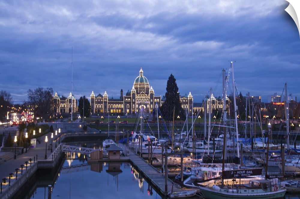 Evening, Inner Harbour, Victoria, British Columbia, Canada