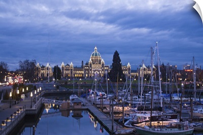 Evening, Inner Harbour, Victoria, British Columbia, Canada