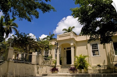 Exterior of the historical home of writer Ernest Hemingway in Havana, Cuba