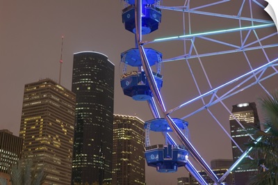 Ferris Wheel in Downtown Houston, Evening