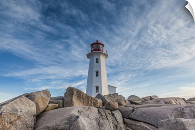 Fishing Village And Peggys Point Lighthouse, Peggy's Cove, Nova Scotia, Canada