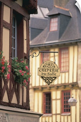 France, Brittany, Finistere Quimper, Half Timbered Buildings, Old Town