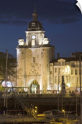 France, Poitou-Charentes Region, La Rochelle, Porte De La Grosse Horloge, City Gate