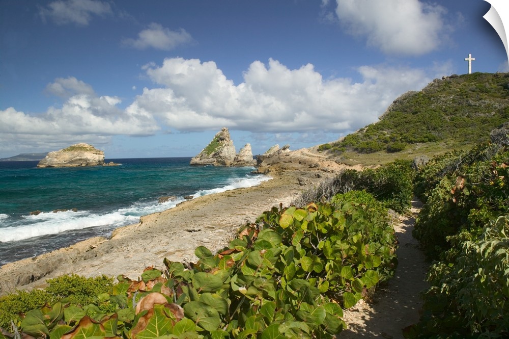 FRENCH WEST INDIES (FWI)-Guadaloupe-Grande-Terre-POINTE DES CHATEAUX:.Easternmost Point of Grande Terre