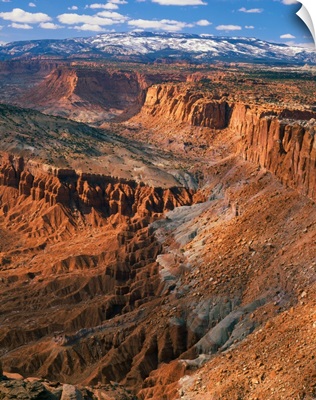 From Navajo Knobs, summit of Capitol Reef, Cliffs and Badlands
