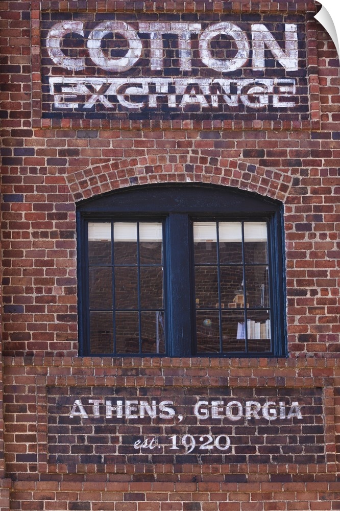 Georgia, Athens, sign for the Cotton Exchange, c. 1920.