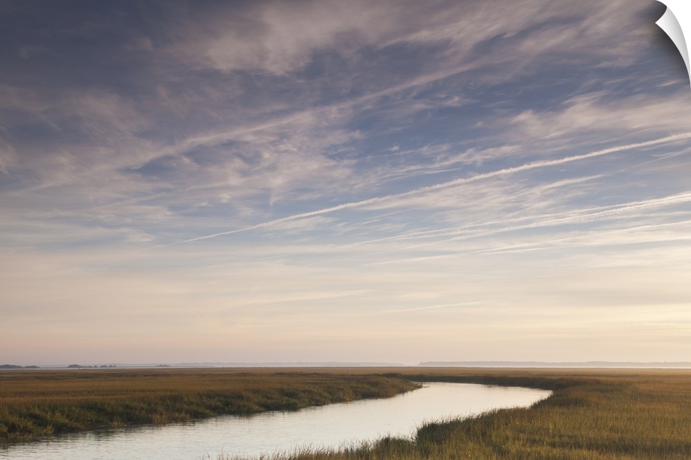 Georgia, Brunswick, dawn view along the Brunswick River marshes.