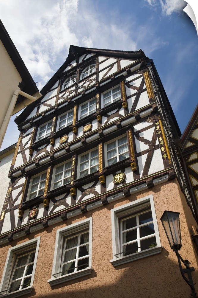 Germany, Rheinland-Pfaltz, Mosel River Valley, Cochem. Half Timbered House.