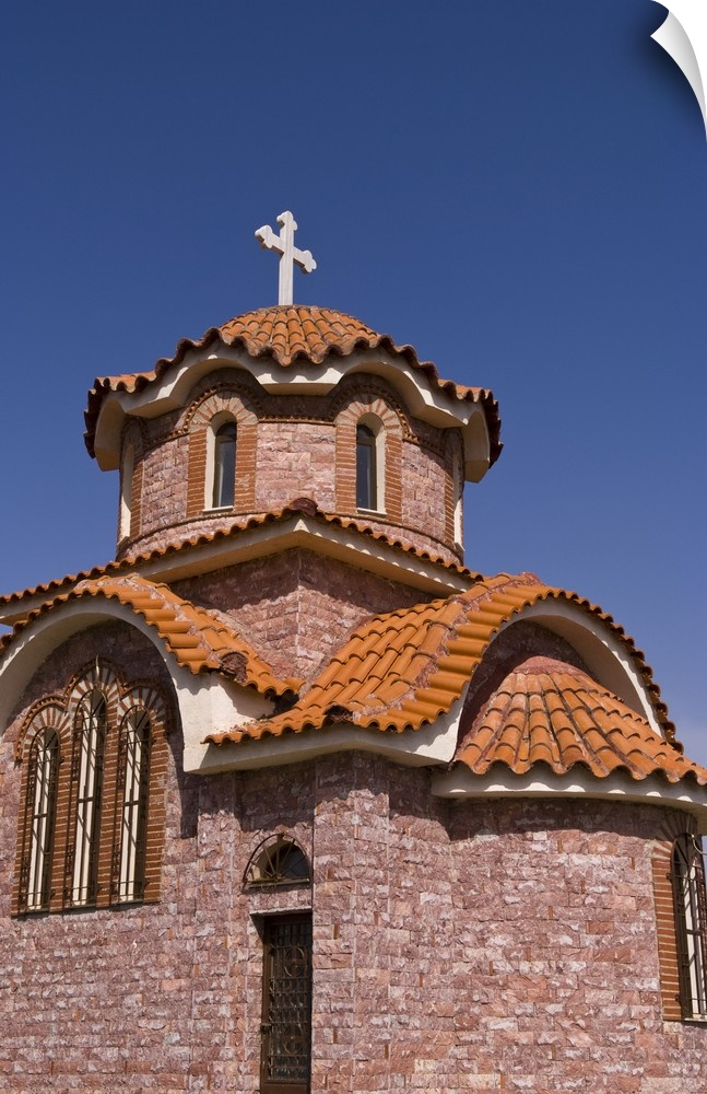 Greek Orthodox church in the town of Thiva in Greece.