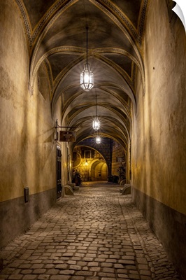 Hallway At Cesky Krumlov Castle In The Czech Republic