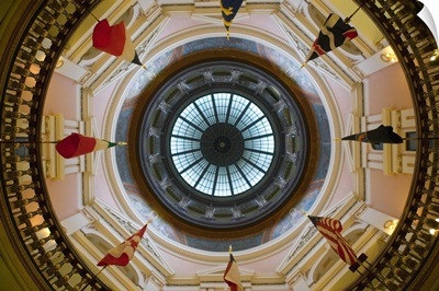 Kansas, Topeka, Kansas State Capital, View of the Dome Interior