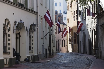Latvia, Riga, Old Riga, Vecriga, Pietavas Iela Street