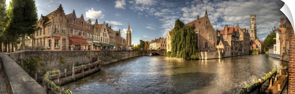 Main canal in Bruges, Belgium.