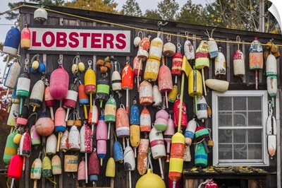 Maine, Mt. Desert Island, Eden, Lobster Shack Seafood Restaurant In Autumn