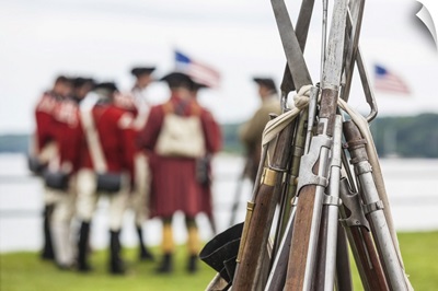 Massachusetts, Cape Ann, Gloucester, Re-Enactors Of The Battle Of Gloucester, 1775