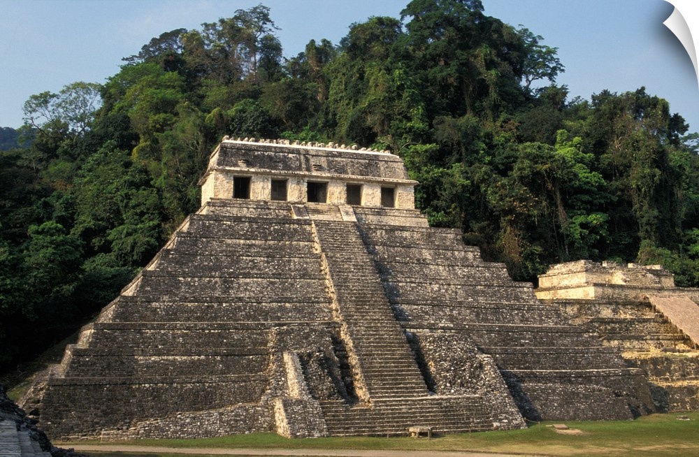 Mexico, Chiapas province, Palenque, Temple of the Inscriptions.