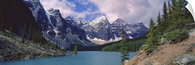 Moraine Lake in the Valley of the Ten Peaks in Banff National Park