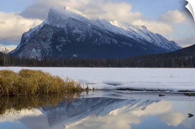 Mount Rundle and Vermillion Lake, Banff National Park, Alberta, Rocky Mountains