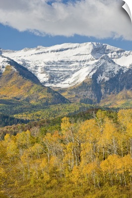 Mount Timpanogas snow capped, Wasatch Mountains, near Provo, Utah